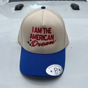 I am the American dream embroidered hat